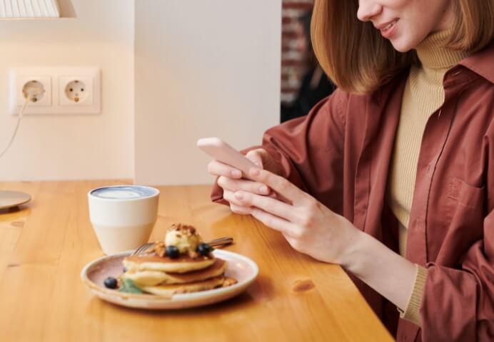 ランチタイムに